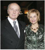 Cristina Bicciocchi con l’editore Gr. Uff. Comm. Ilario Pagani
